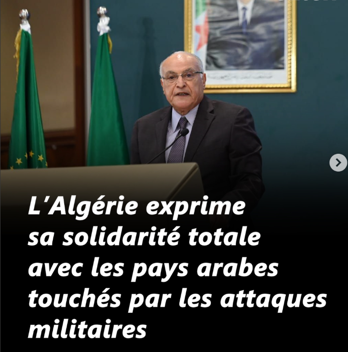 Ahmed Attaf, frappes israélo-américaines